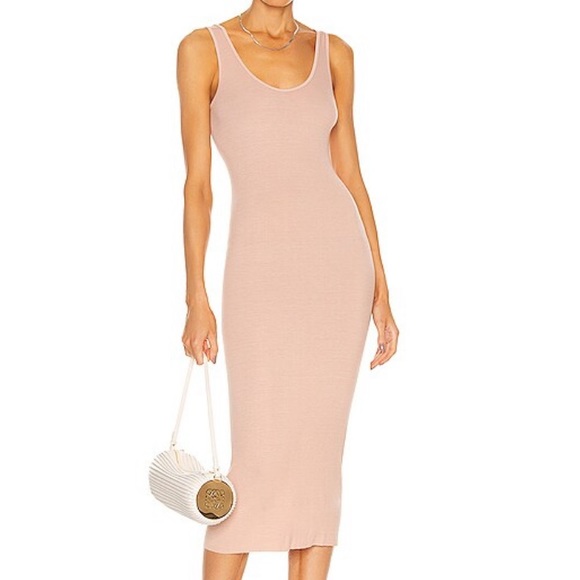 Wet Seal Dresses & Skirts - Wet Seal Bodycon Scoop Neck Silk Rib Long Tank Top Dress